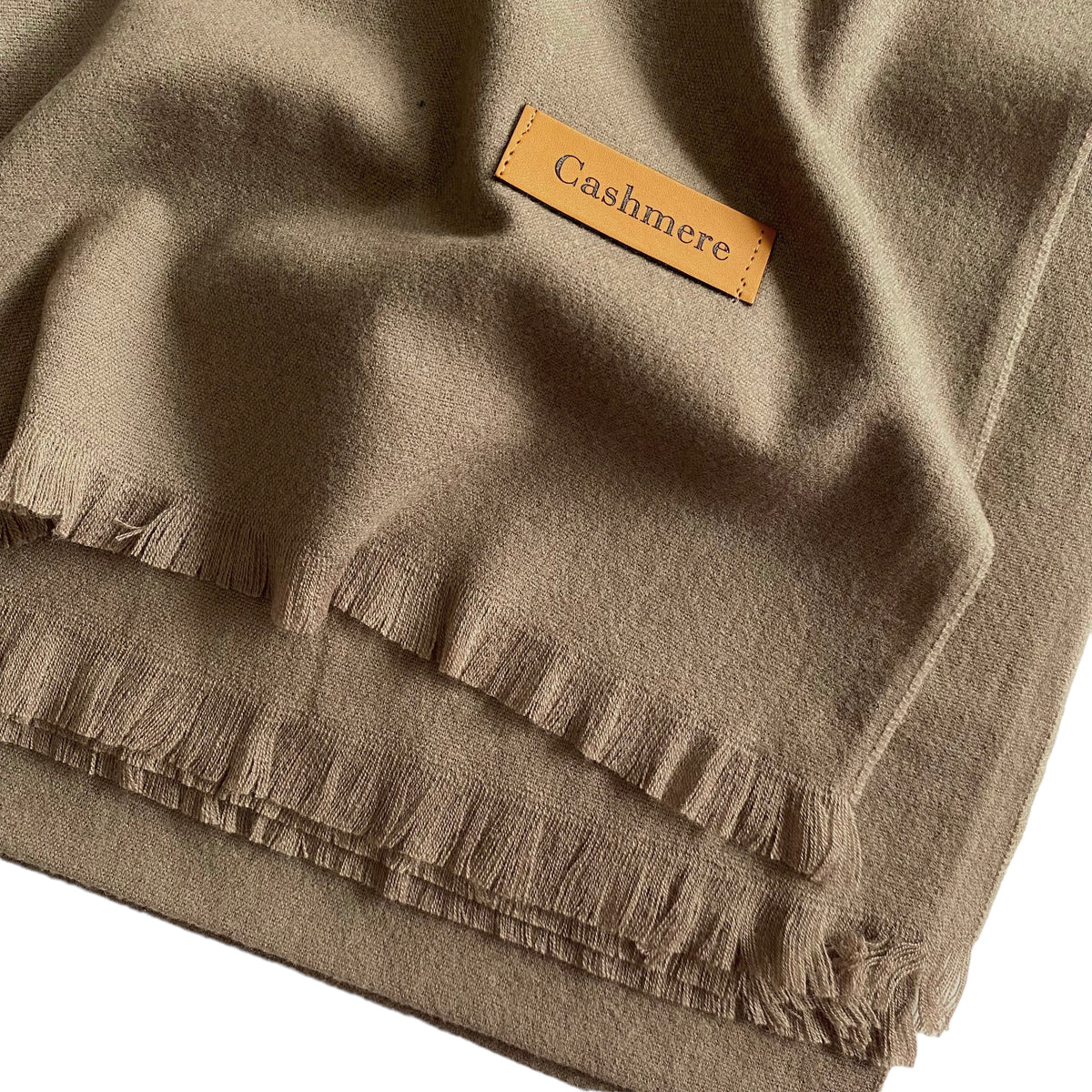 Plain Woolen Cashmere - Coffee