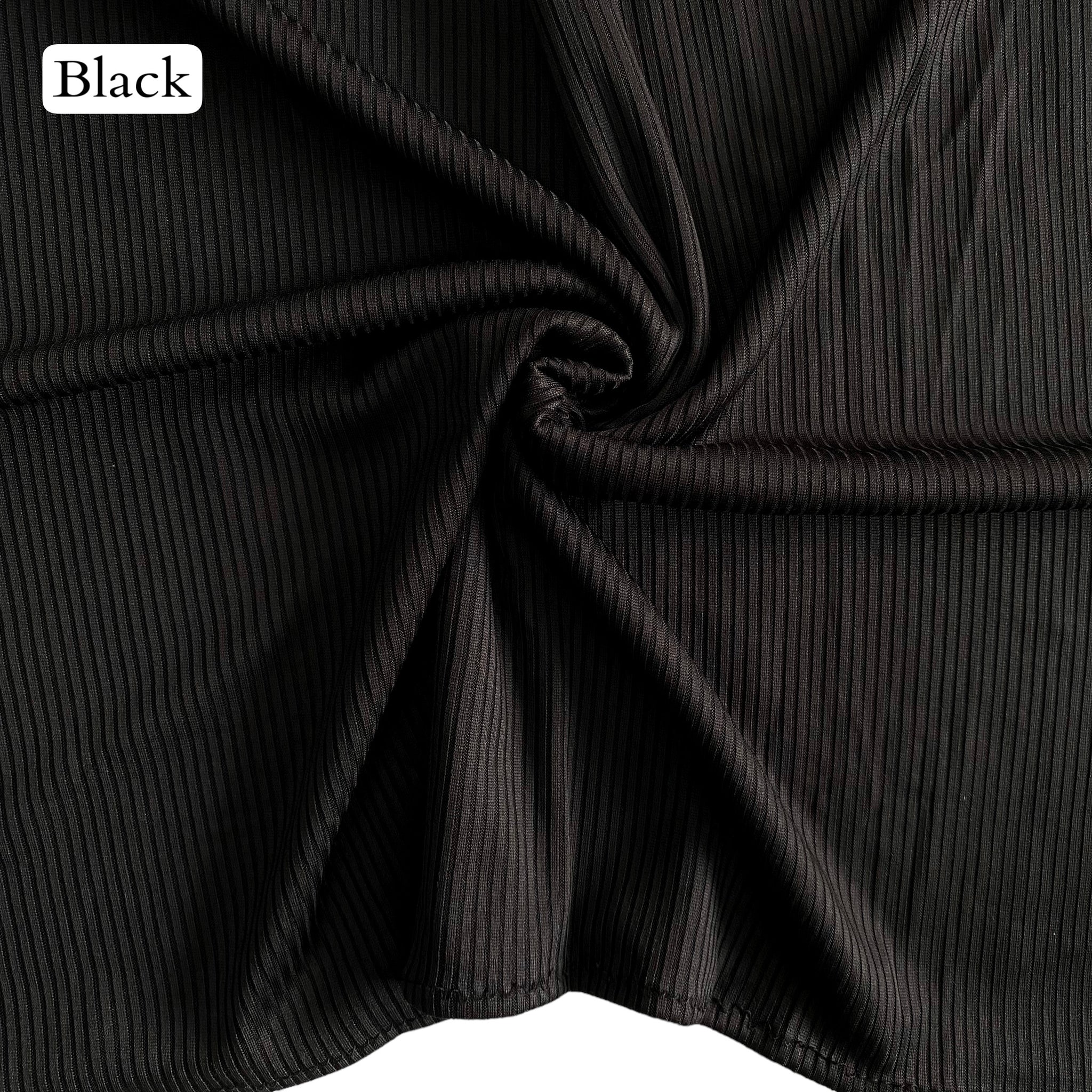 Clocque Striped Jersey Hijab - Black