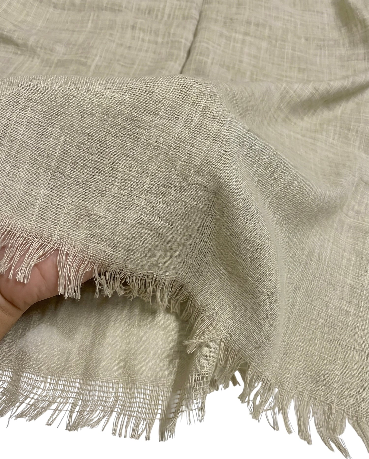 Premium Turkish Dupatta (Imported Fabric) - Faded Ivory