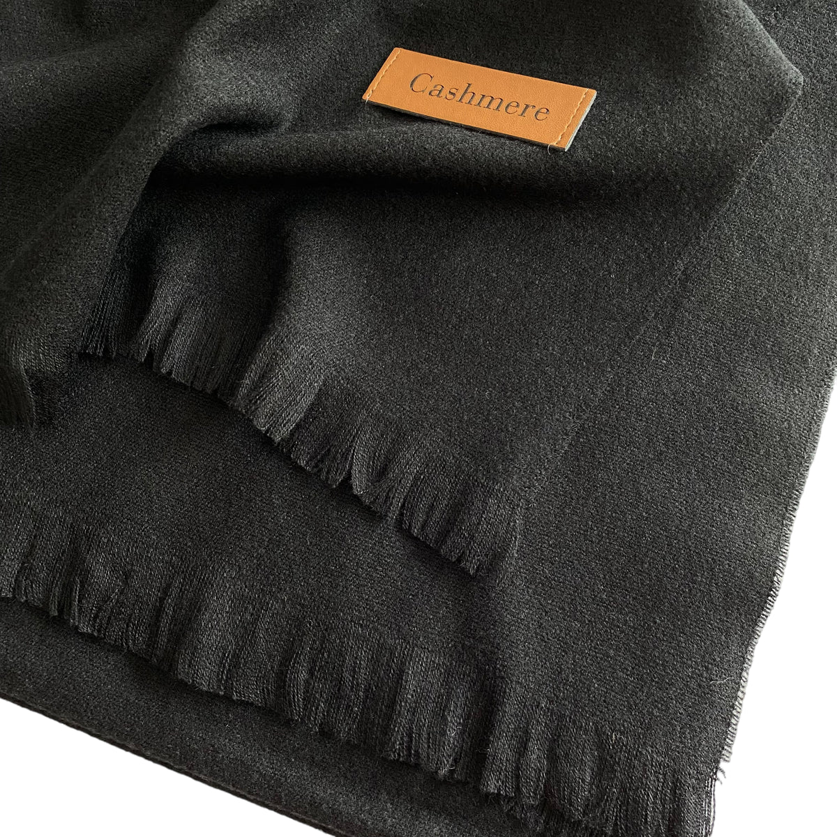 Plain Woolen Cashmere - Black