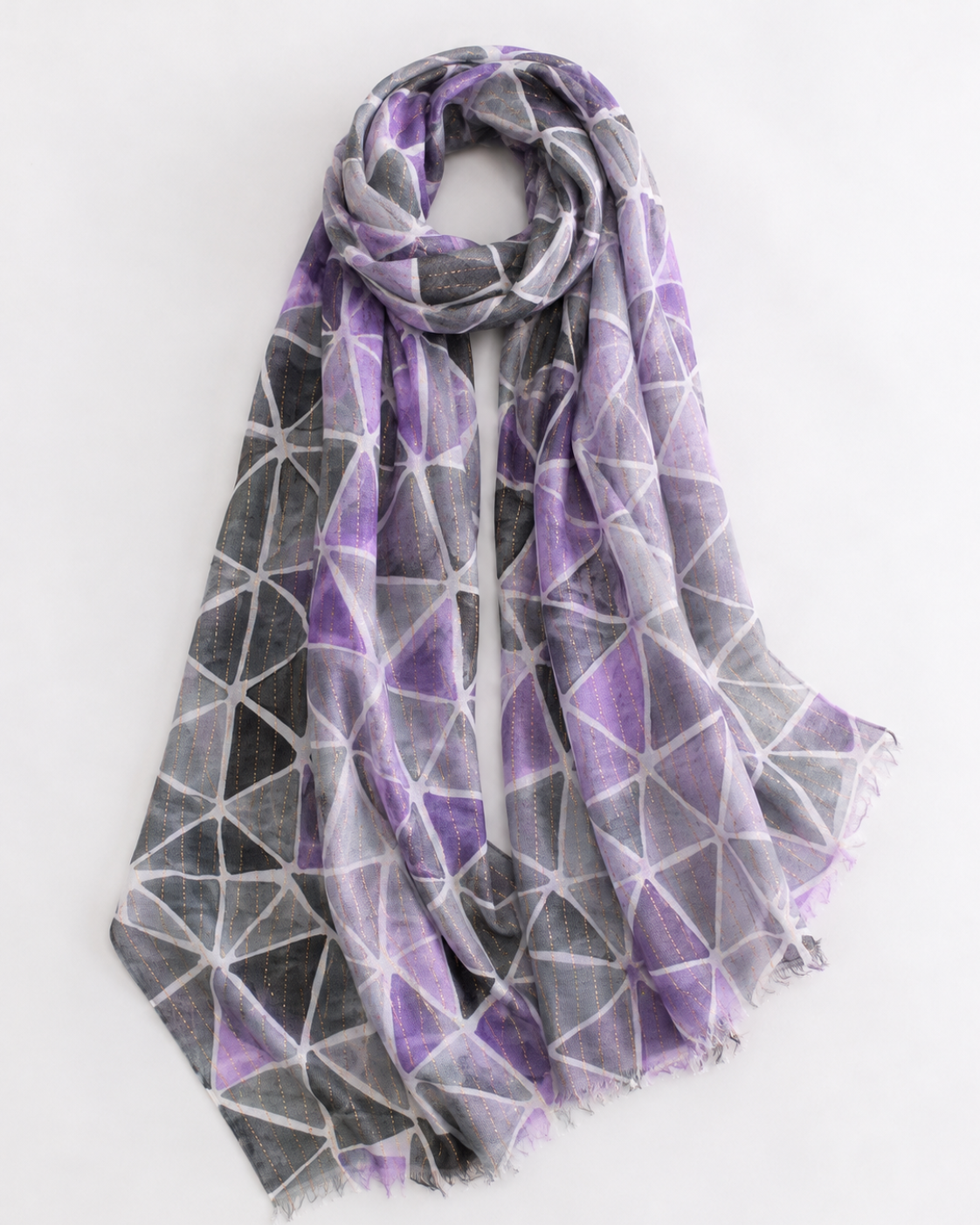 Lune Lawn Printed Hijabs - Violet