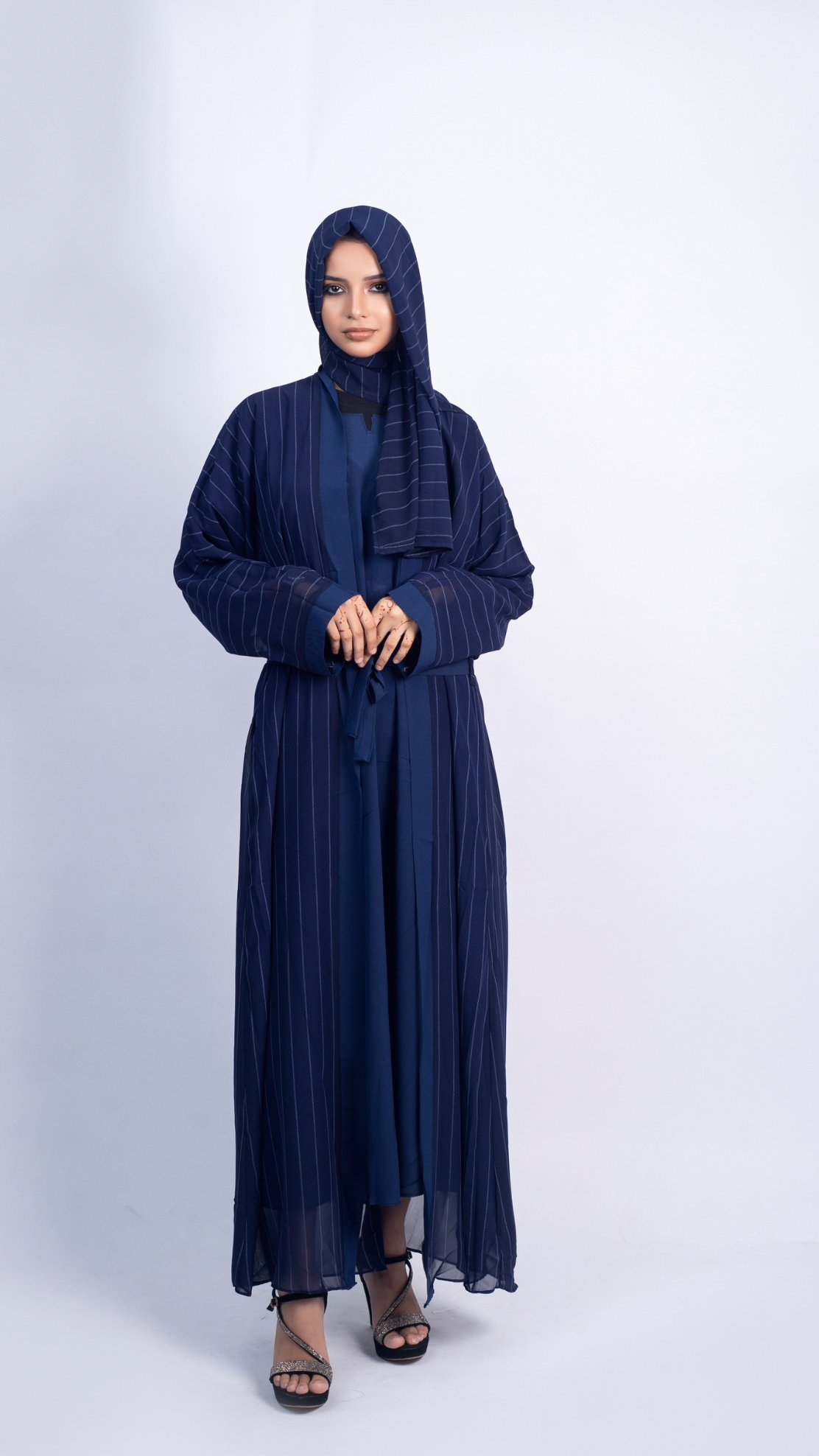 Symmetry Abaya - Navy Blue
