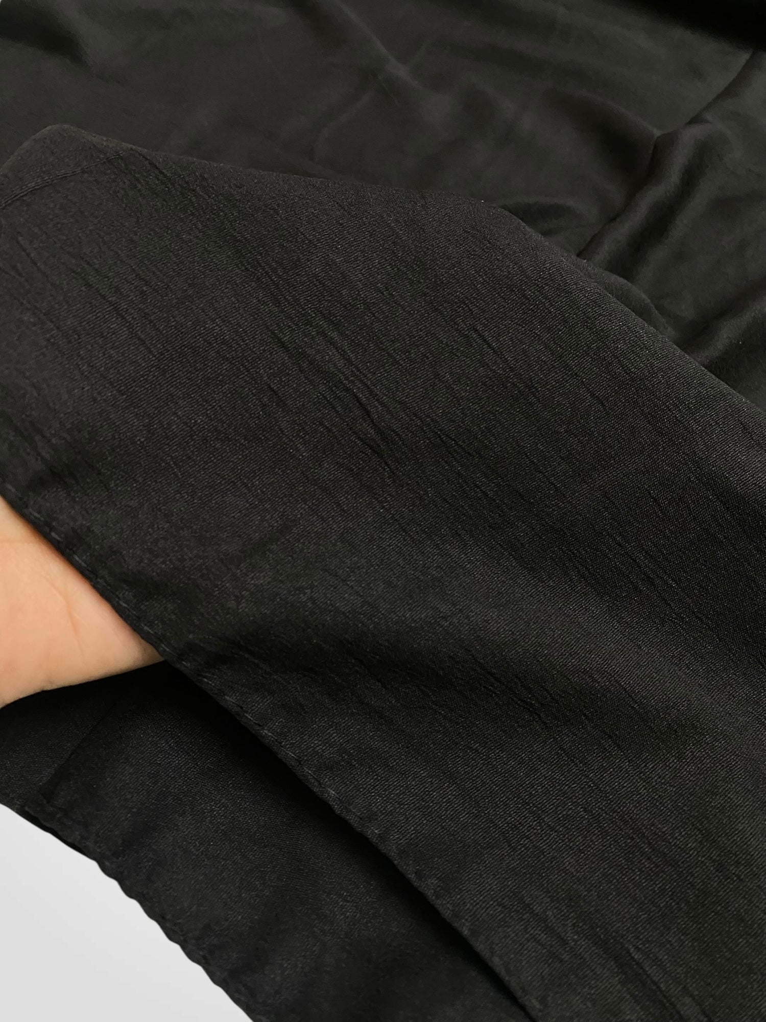 Crushé (Cotton Crush Hijab - Black