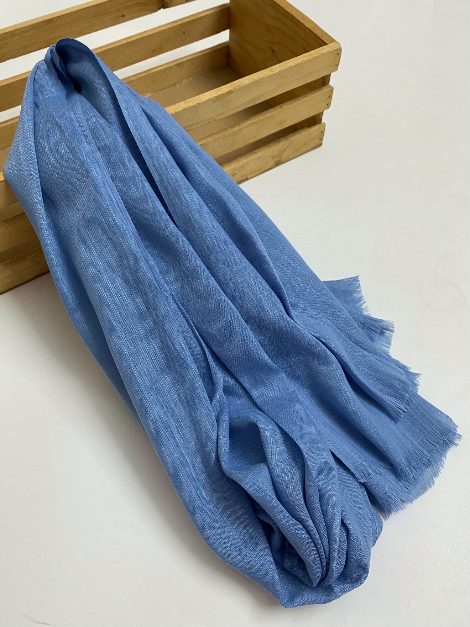 Premium Turkish – Slub Textured (Regular Width) – Denim