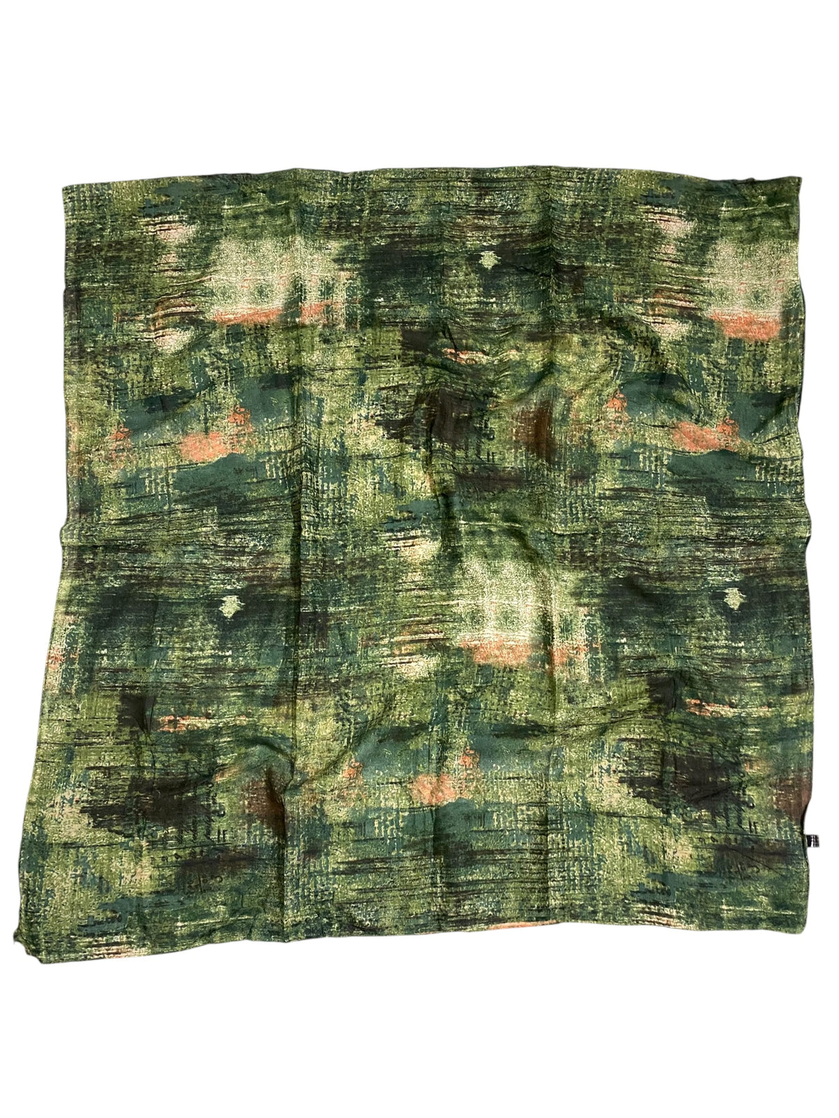 Windblown Printed Lawn Hijab - Green