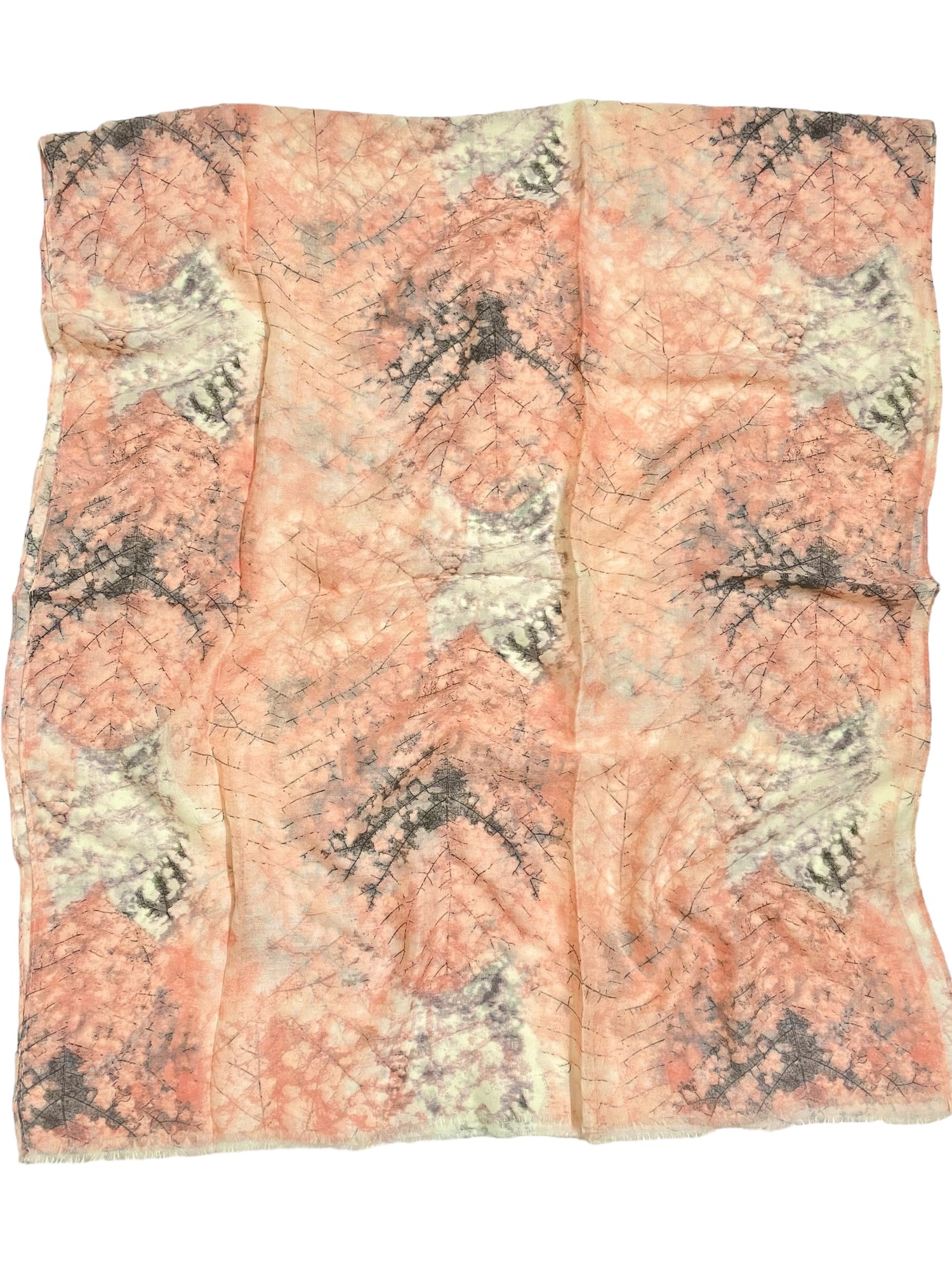 Ayla Printed Hijabs - Peach