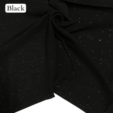 Glittered Georgette – Black