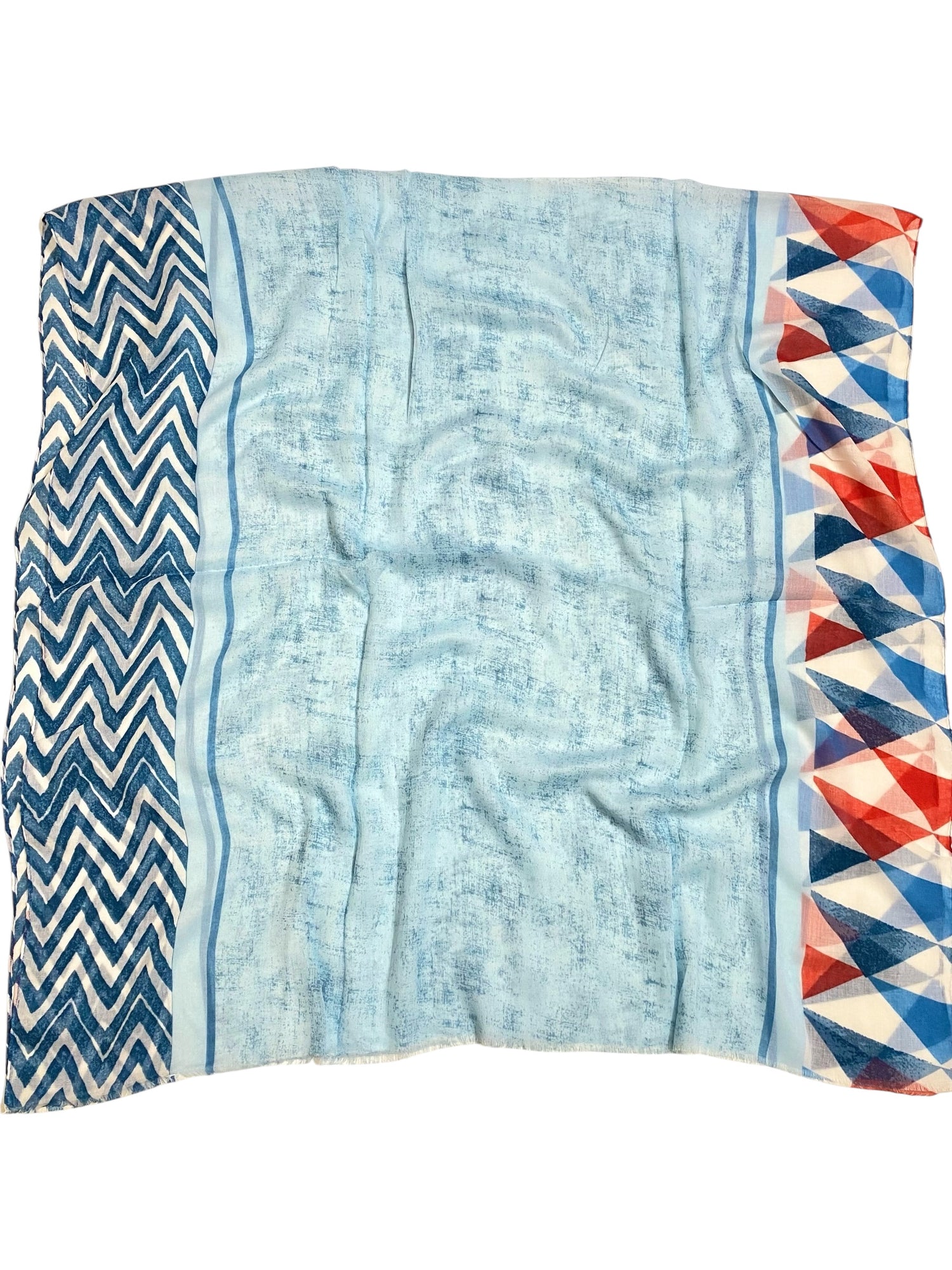 Nyra Printed Hijabs - Blue