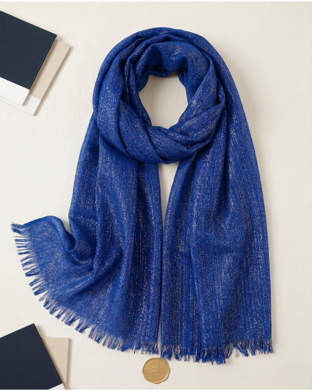 Zariya Lurex Hijab - Royal Blue