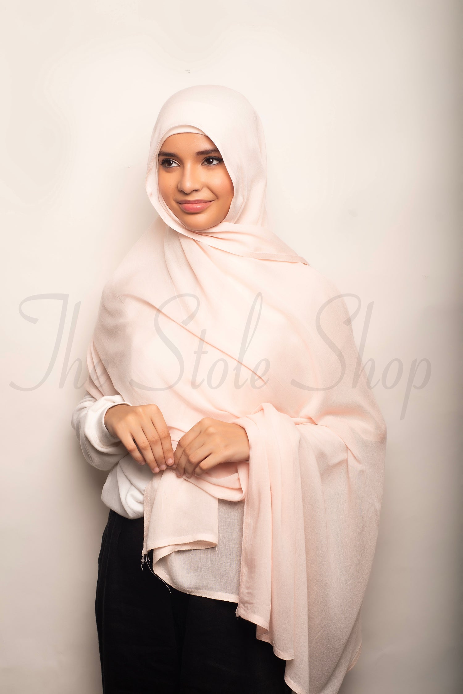 Modal Hijabs (LARGE SIZE) - Powder Pink