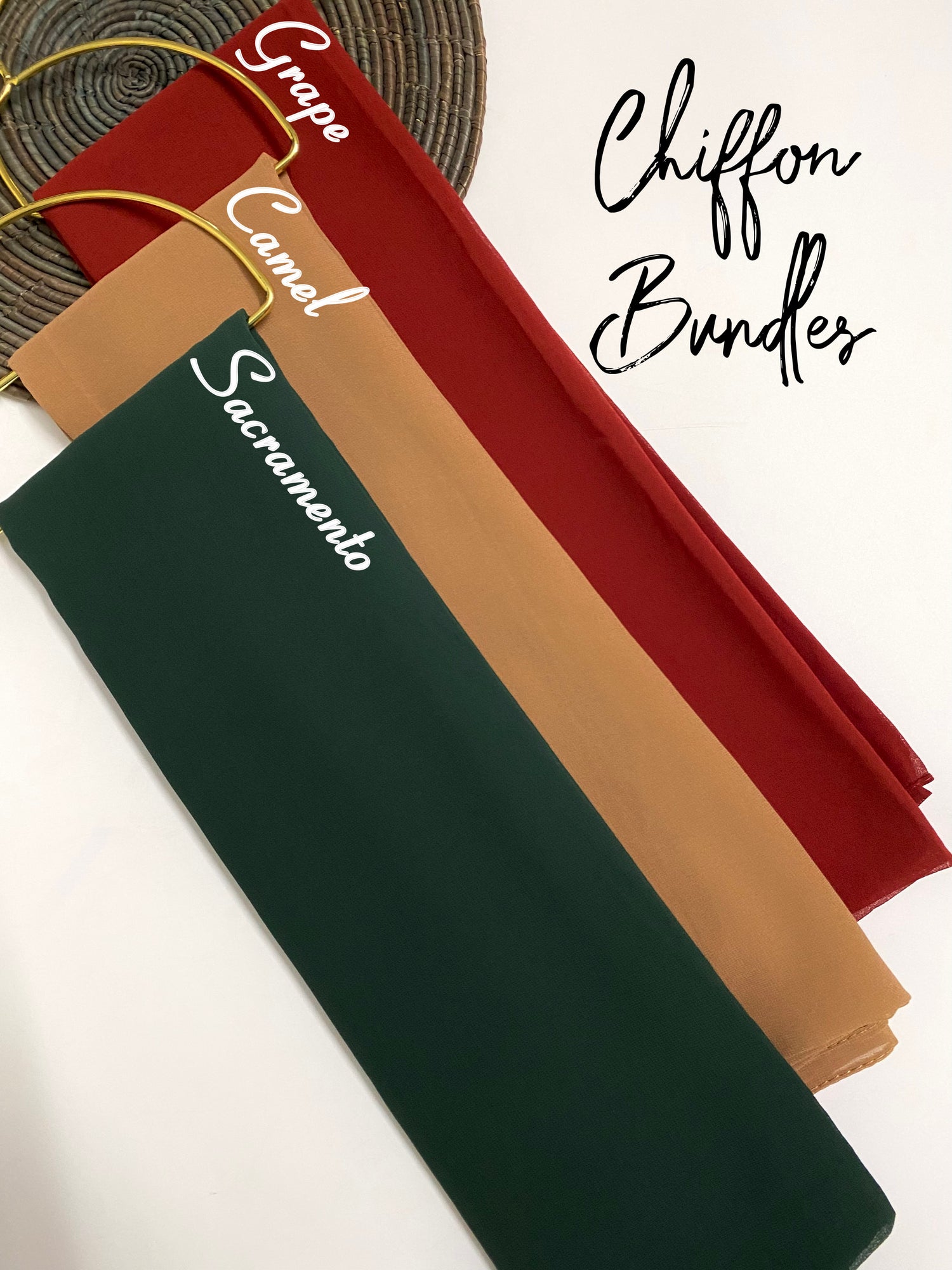 “Marvella” Georgette Chiffon Hijab Bundle