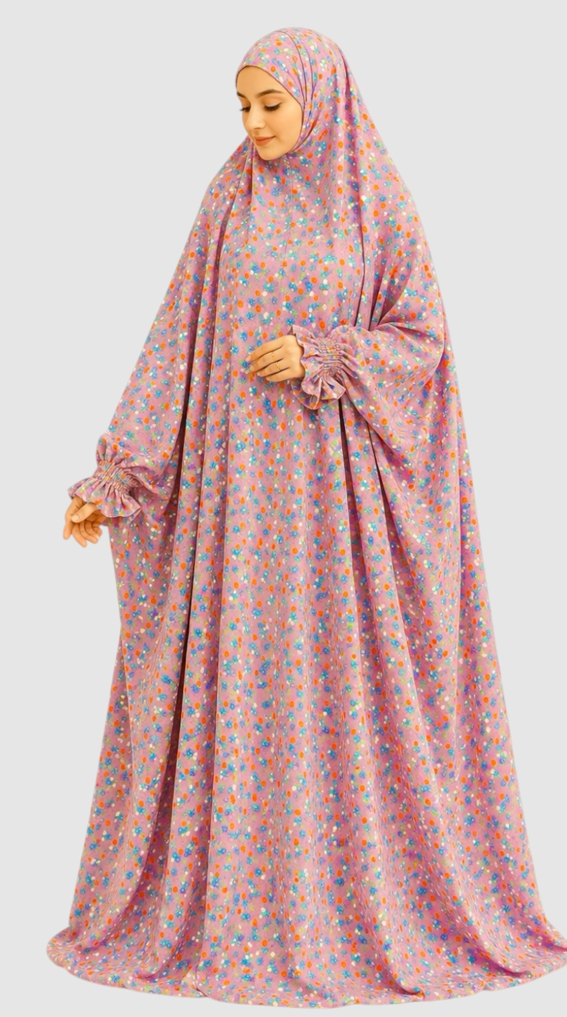 Premium Full Length Namaz Chadar With Sleeves (Imported Fabric)