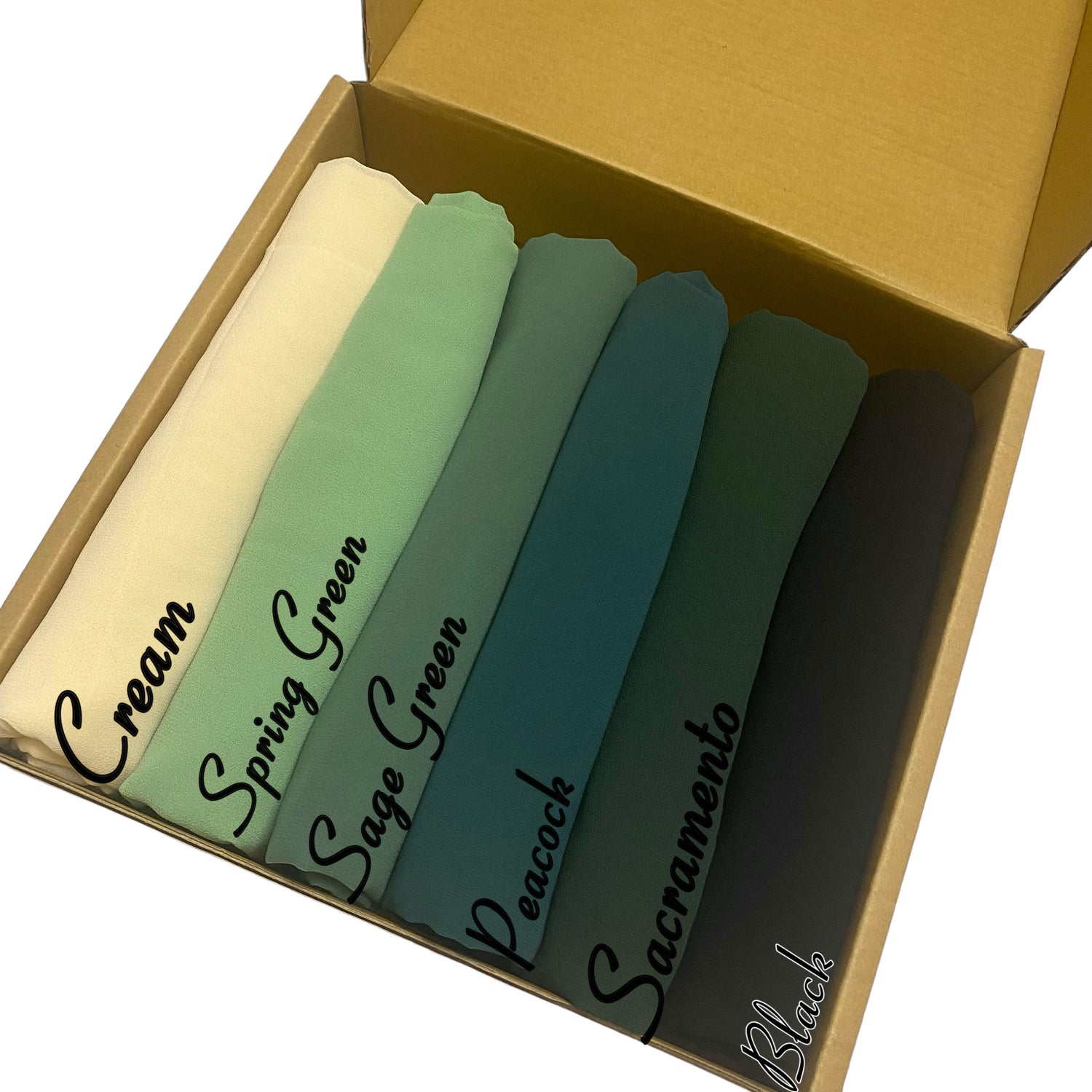 “Mint Surge” - Georgette Chiffon Hijab Bundle