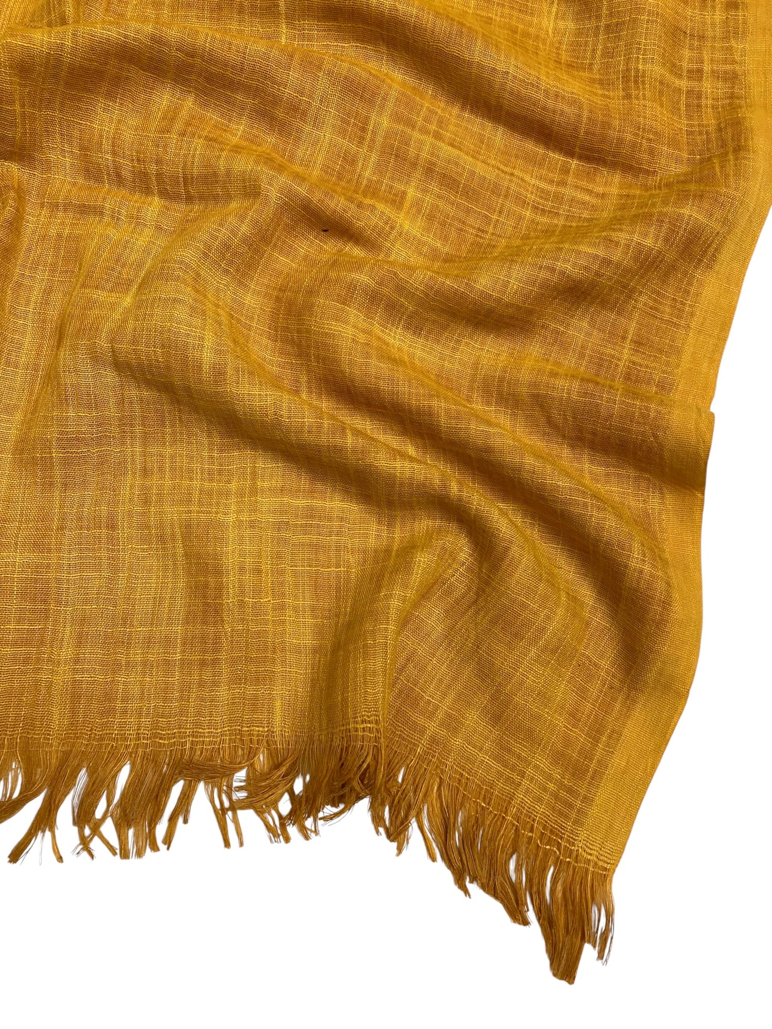 Premium Turkish Dupatta (Imported Fabric) - Mustard