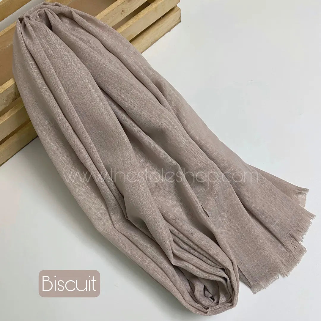 Premium Turkish – Slub Textured (Wider Width) – Biscuit