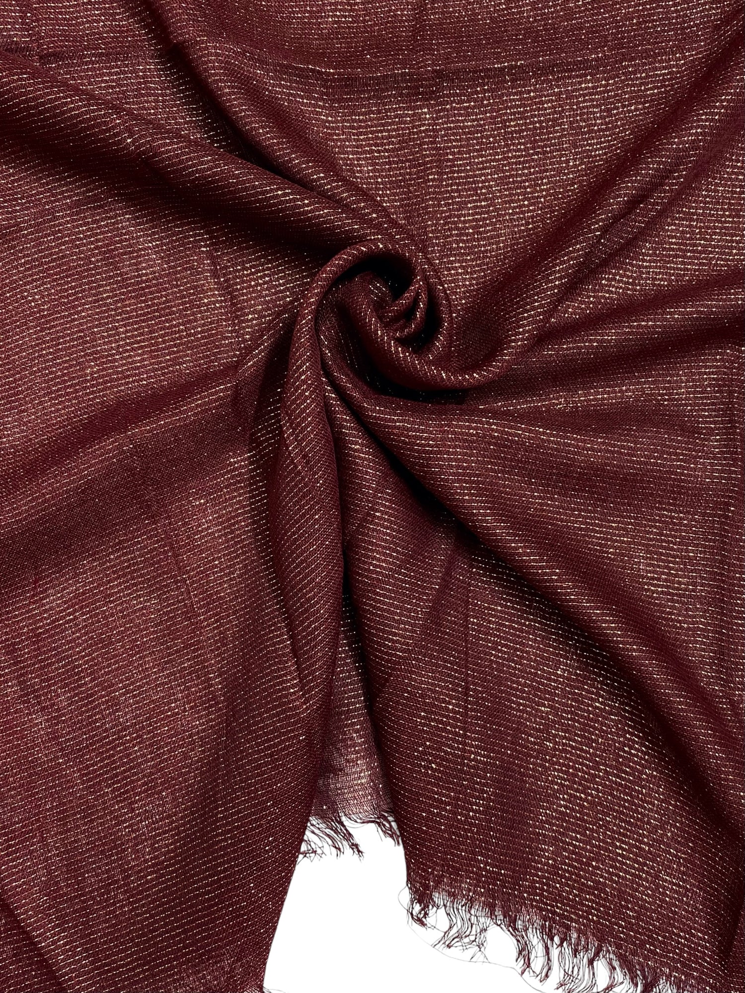 Lurex Hijab - Deep Maroon