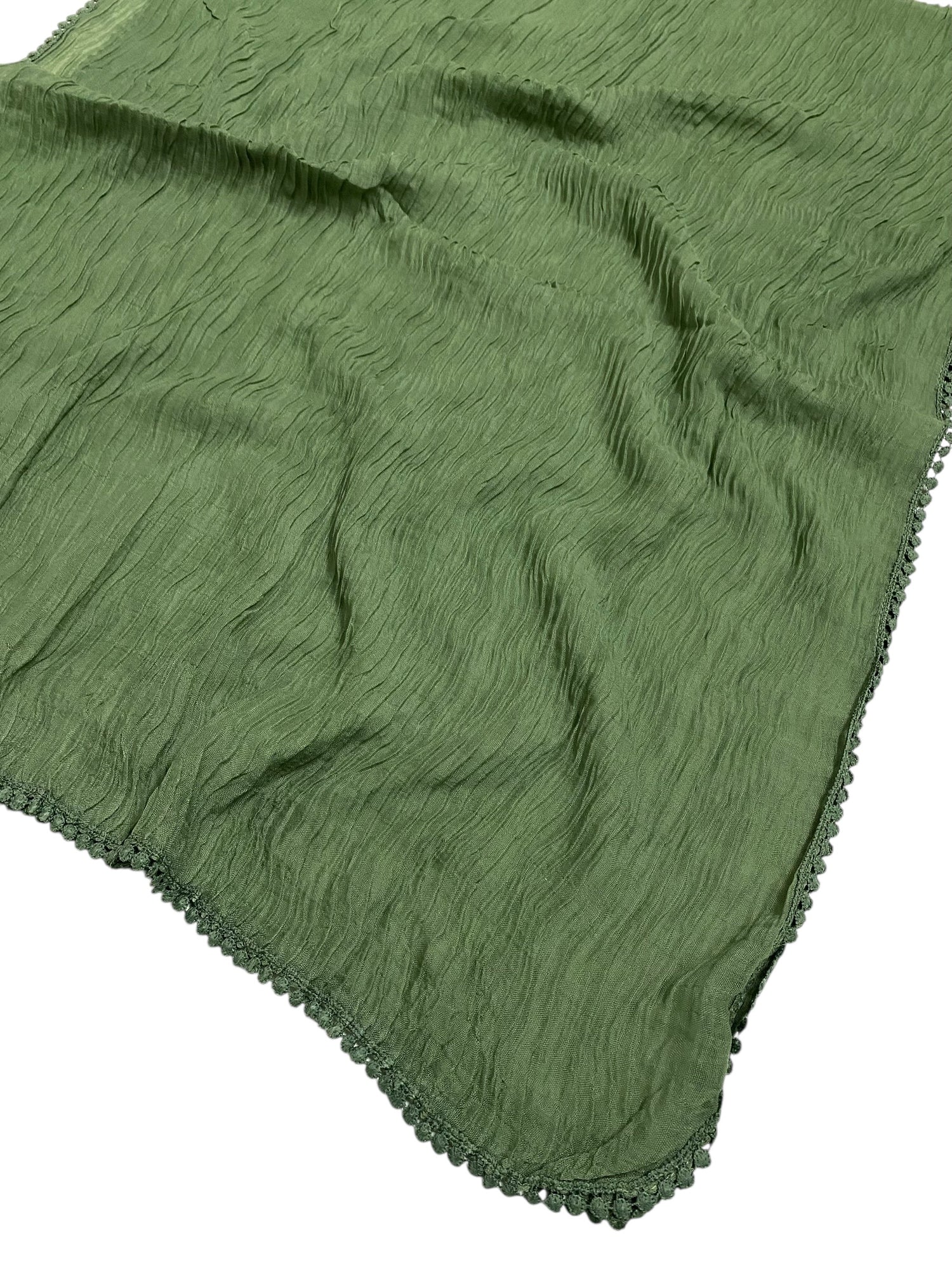 Rawaa Pleated Hijabs – Sage Green