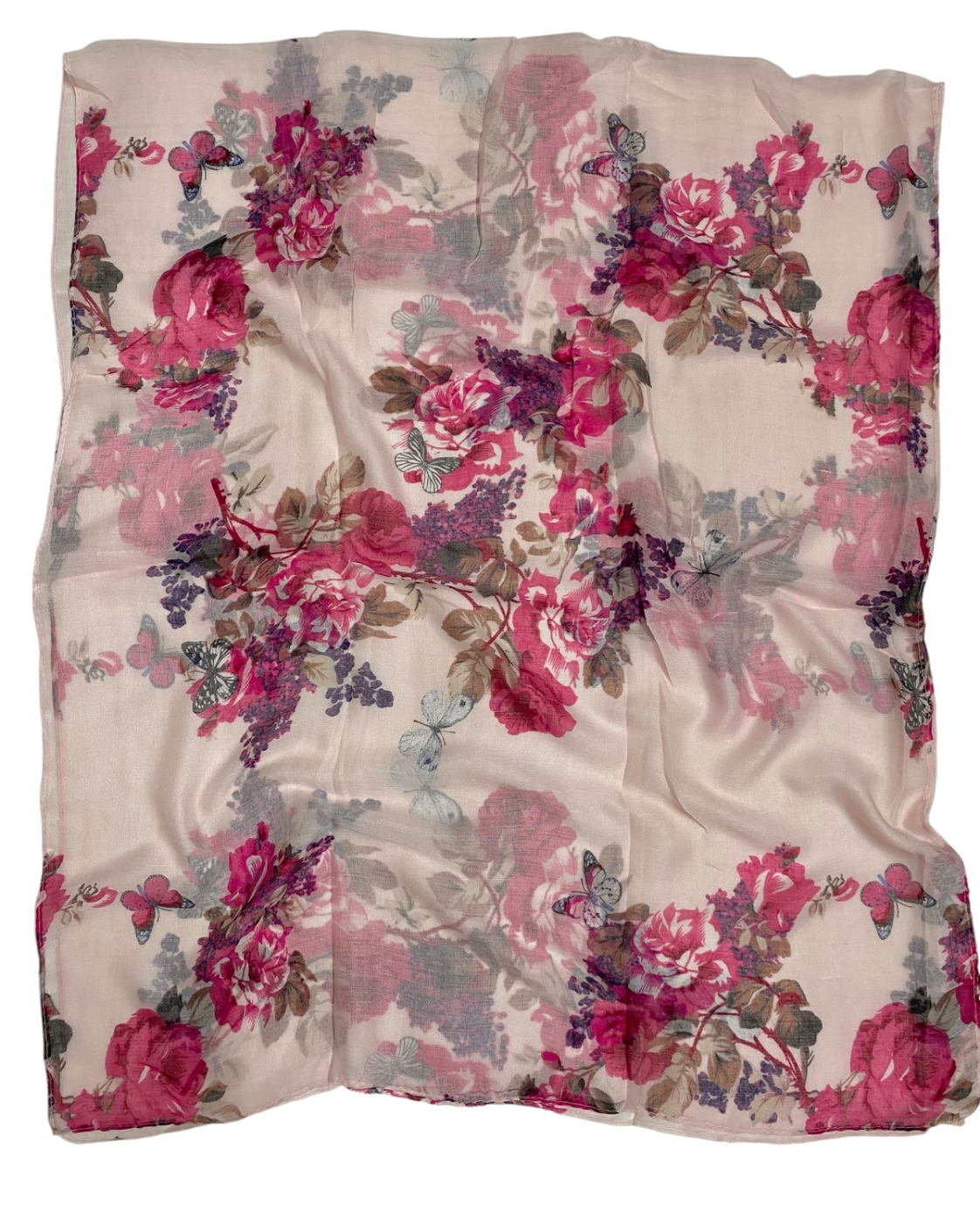 Aria Lawn Printed Hijabs - Powder Pink