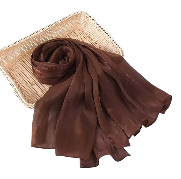 Starlit Organza Shimmer - Chocolate
