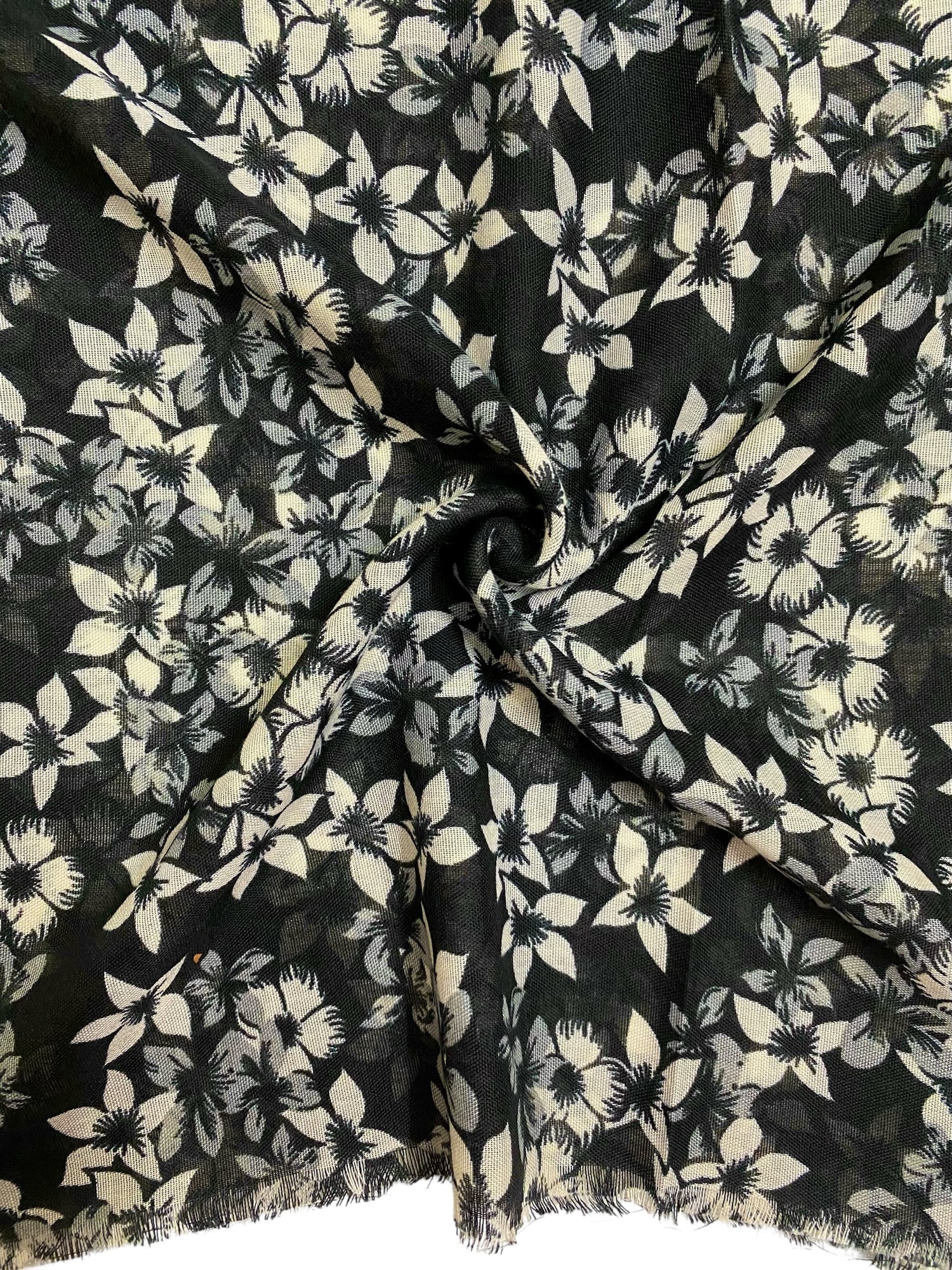 Elsa Printed Hijabs - Black
