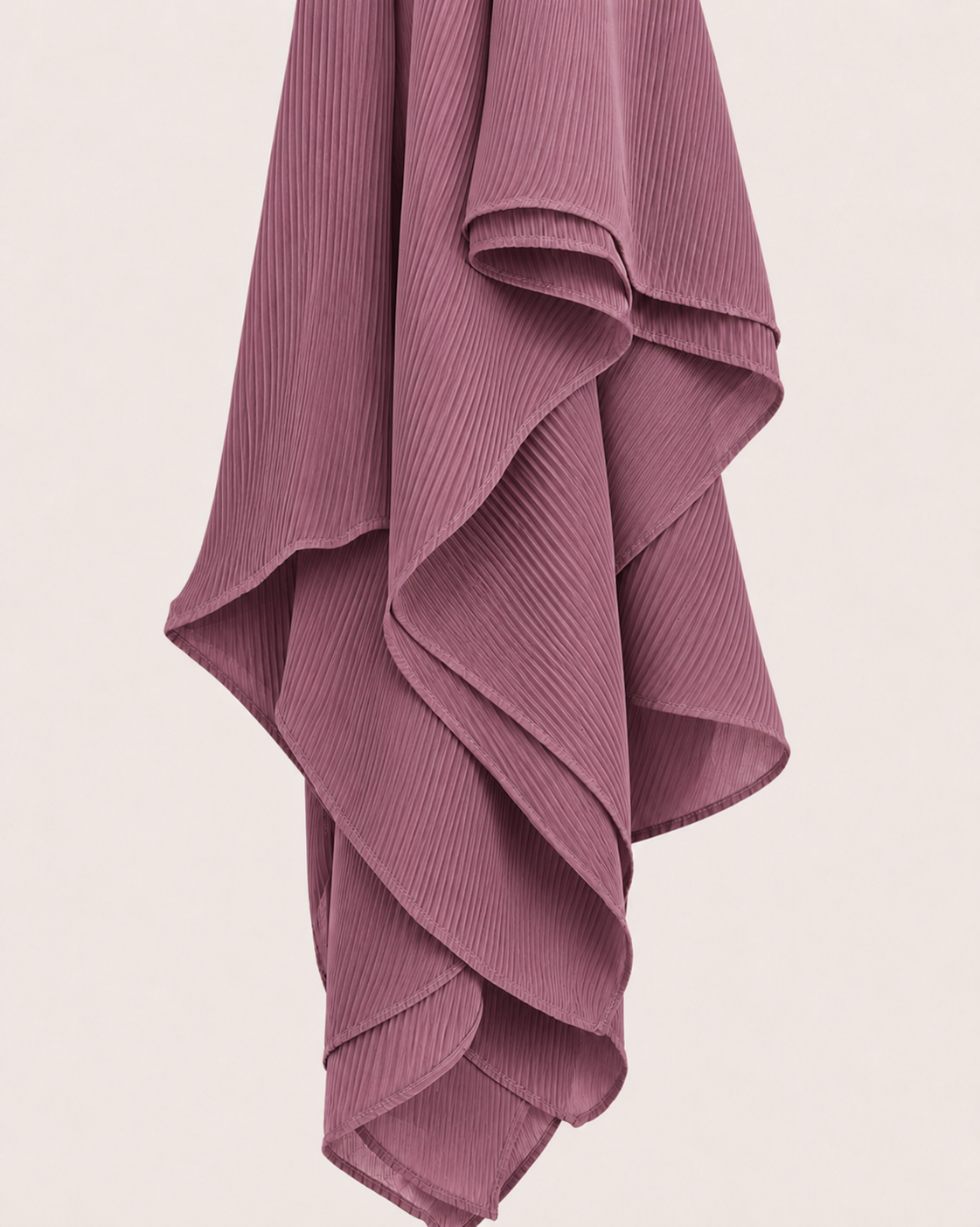 Dunes Pleated Chiffon Hijabs - Mauve
