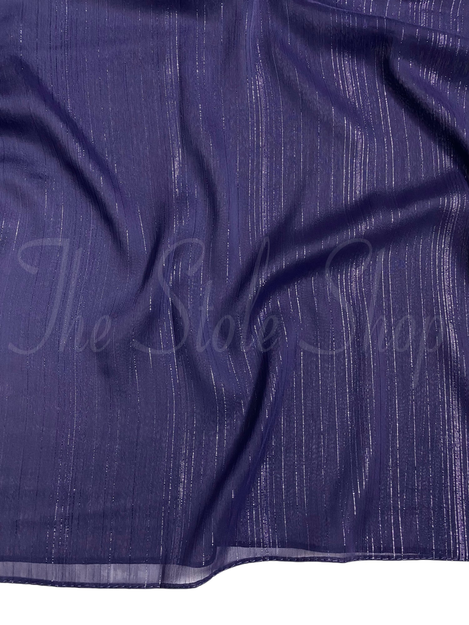 Glossy Streaks Chiffon Hijabs – Periwinkle