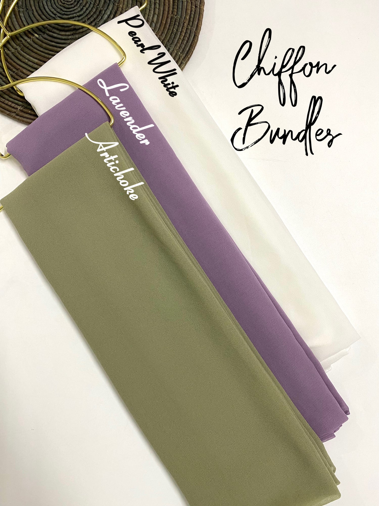 “Frost” Georgette Chiffon Hijab Bundle