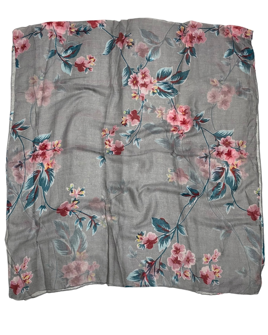 Meher Lawn Printed Hijabs - Grey
