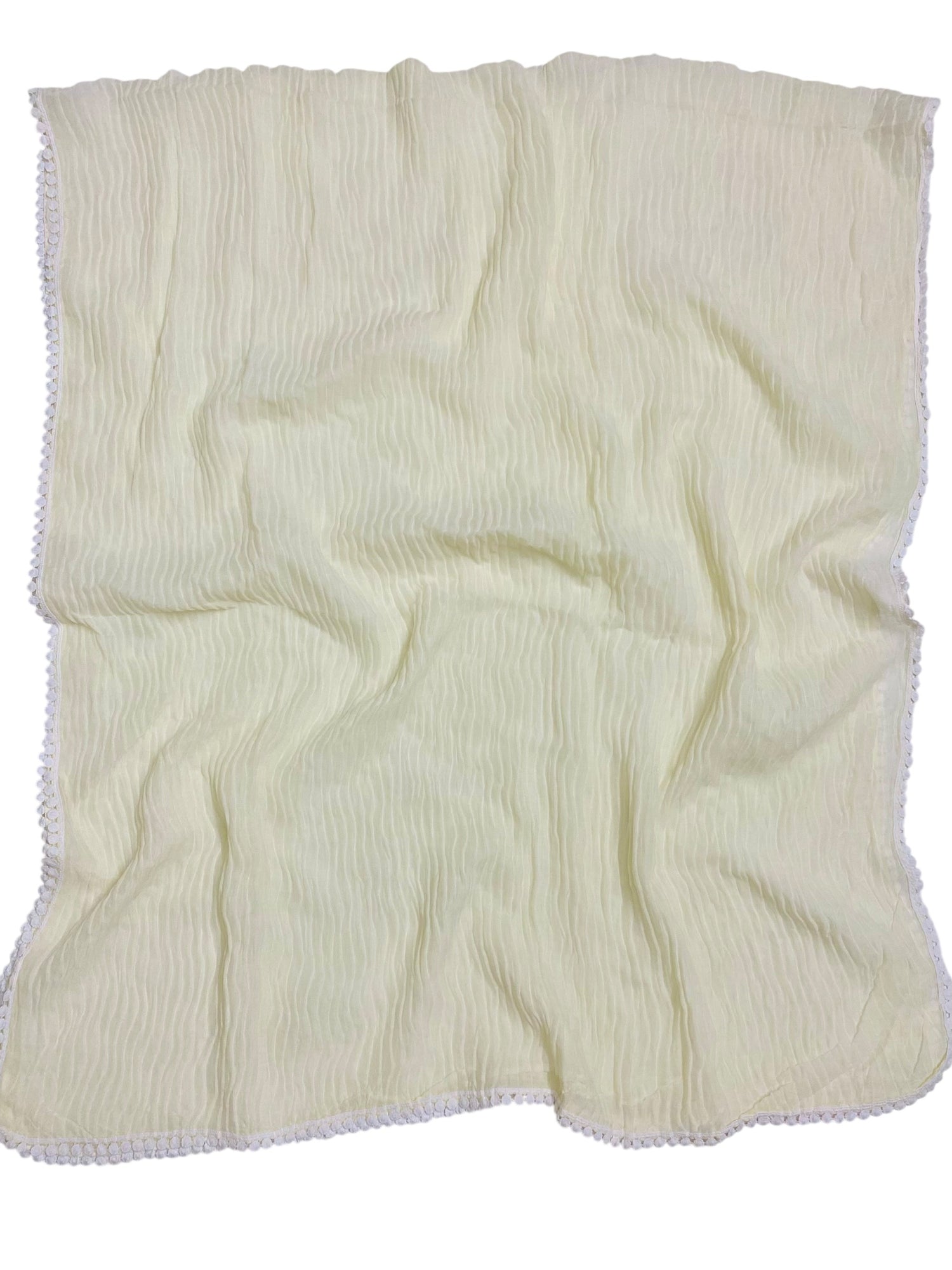 Rawaa Pleated Hijabs – Cream