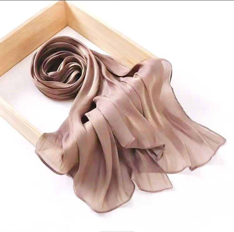 Starlit Organza Shimmer  - Rosy Brown