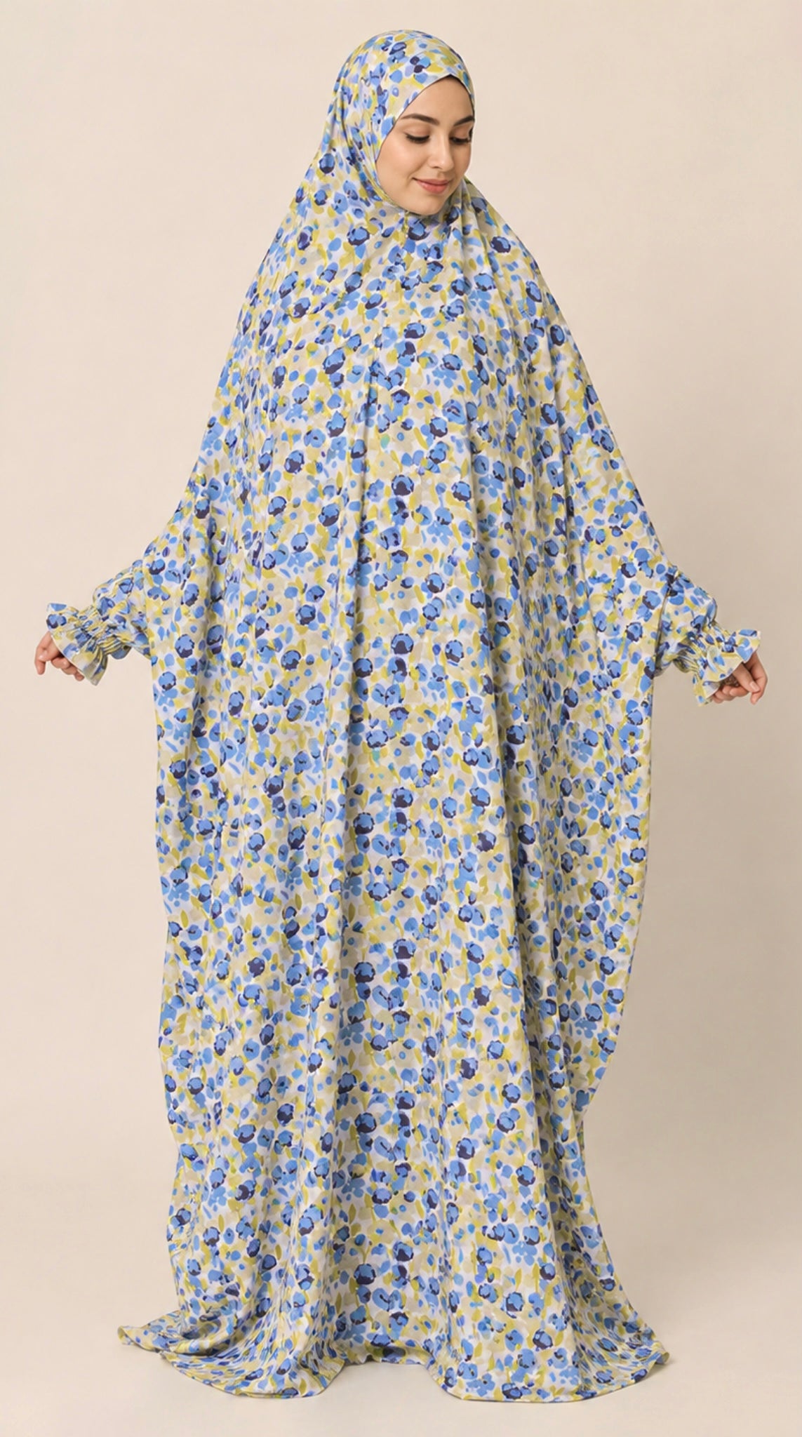 Premium Full Length Namaz Chadar With Sleeves (Imported Fabric)