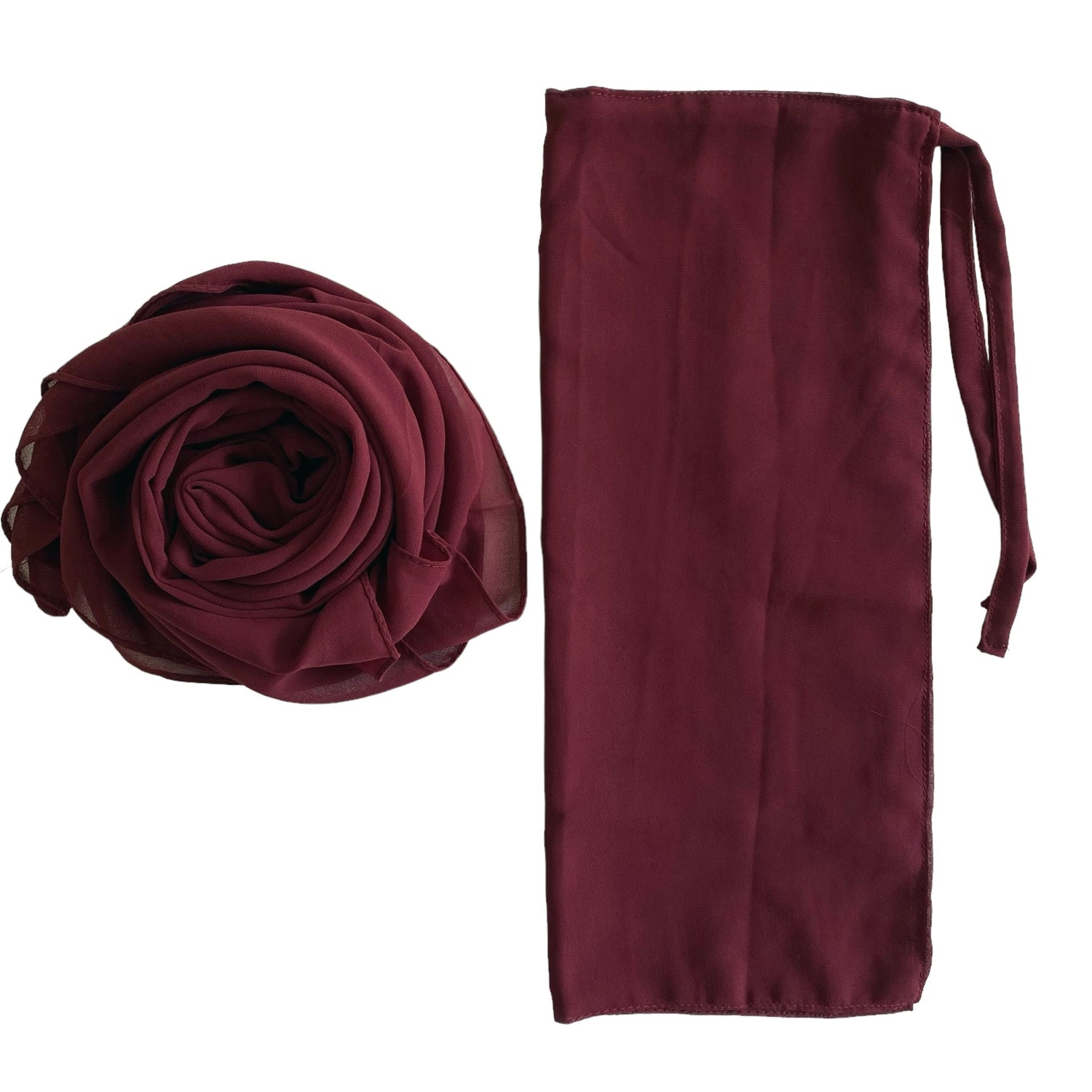 Matching Hijab & Niqab Sets - Maroon