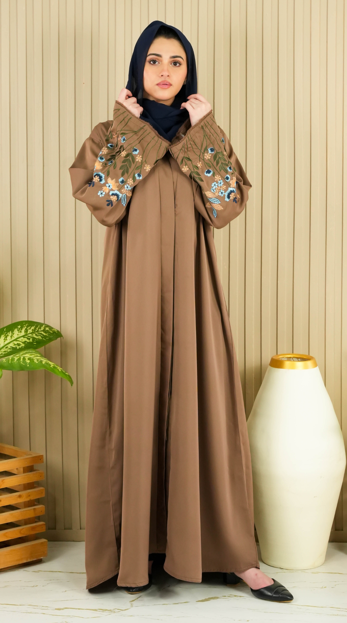 Florina Signature Abaya - Camel (With Free Delivery)