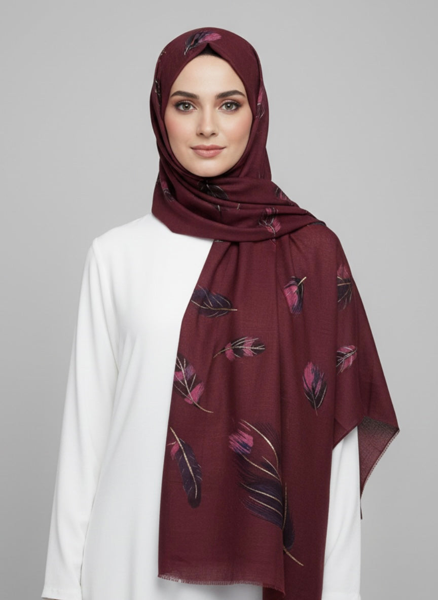 Plume – Deep Maroon