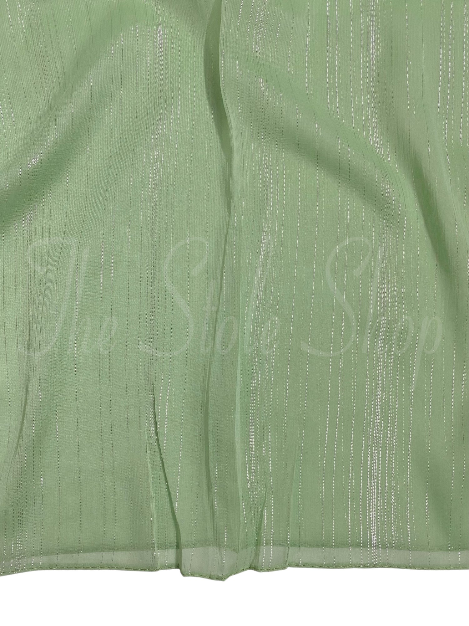 Glossy Streaks Chiffon Hijabs – Mint