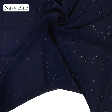 Glittered Georgette – Navy Blue