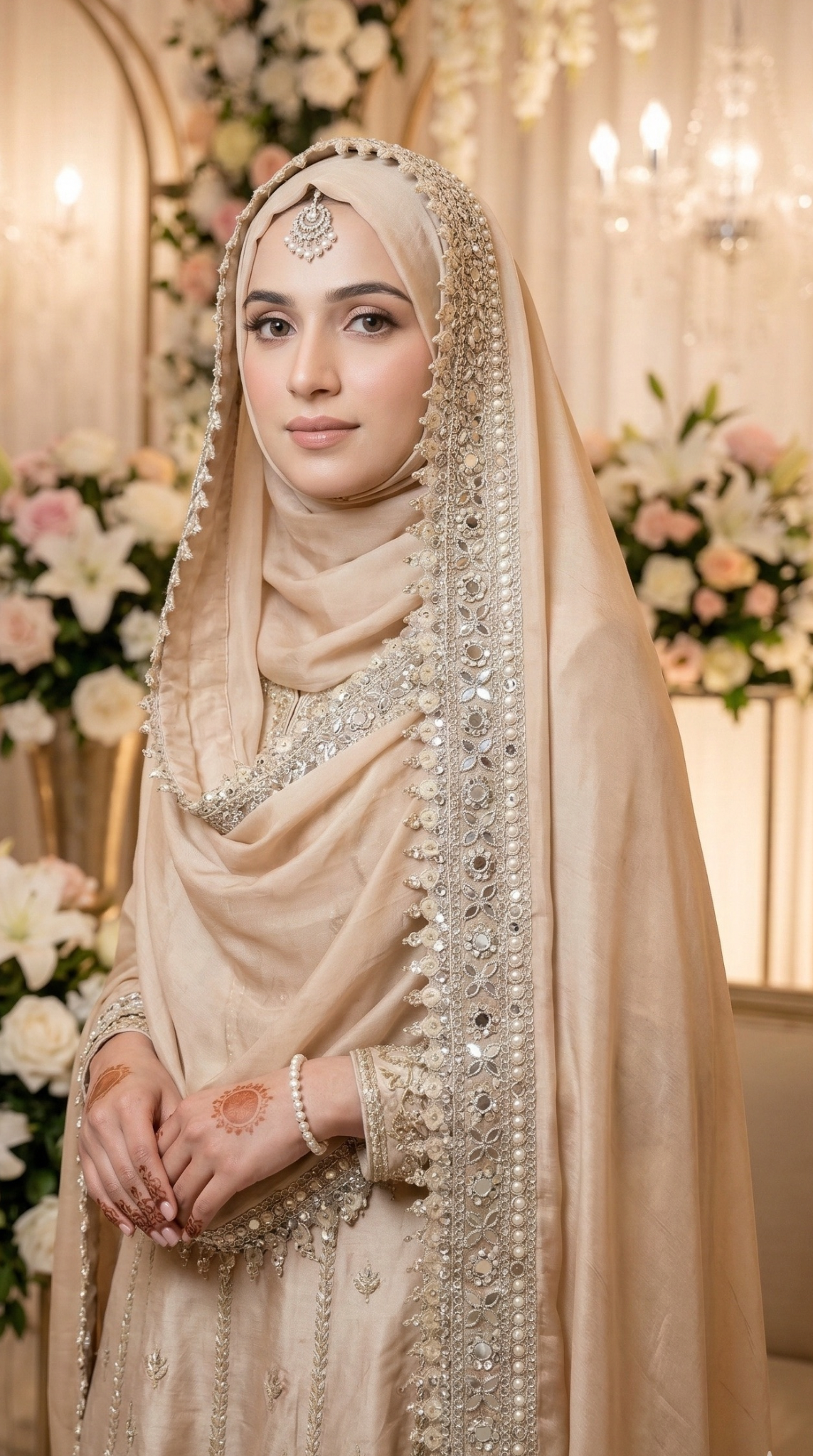 Embellished Lace Dupatta (Chadar)