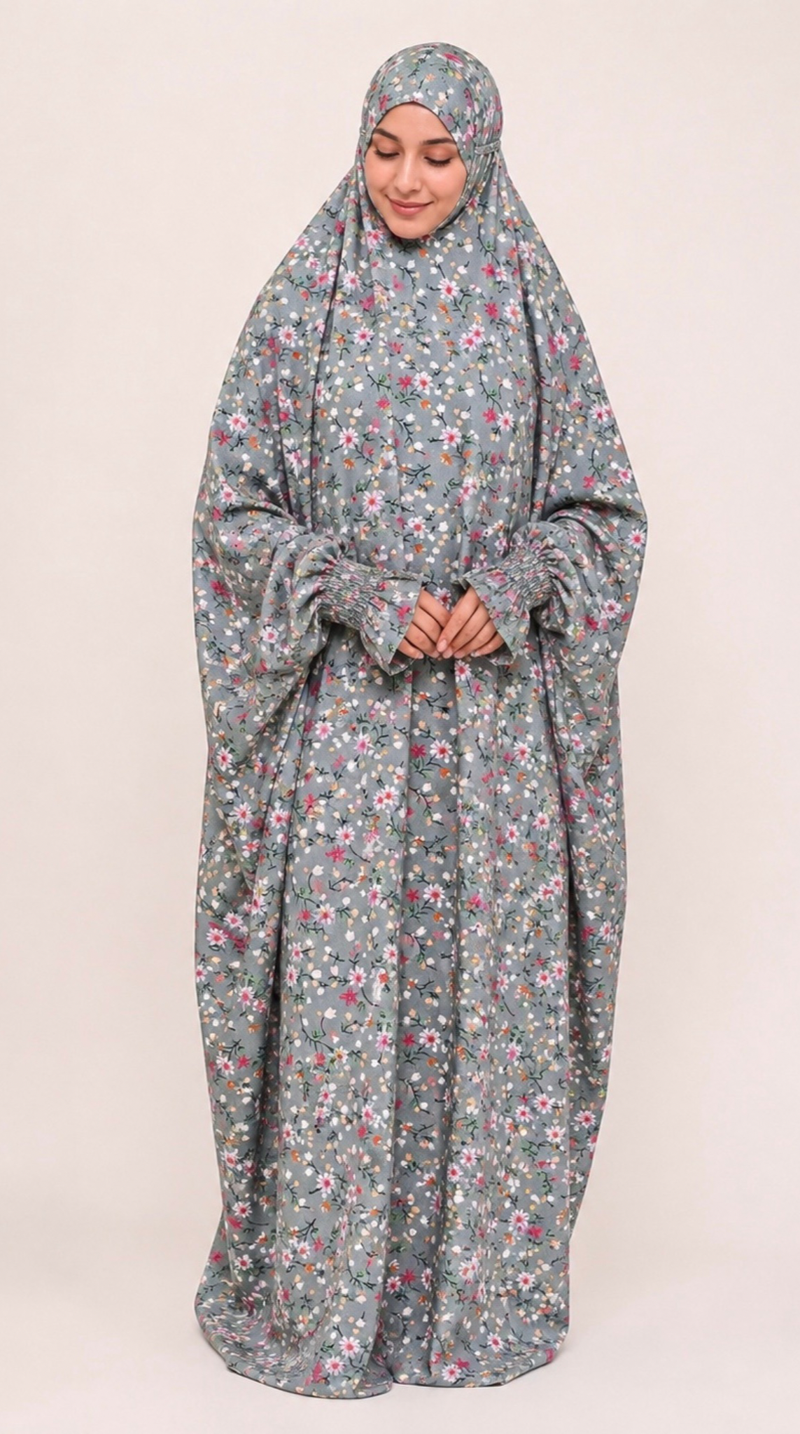 Premium Full Length Namaz Chadar With Sleeves (Imported Fabric)