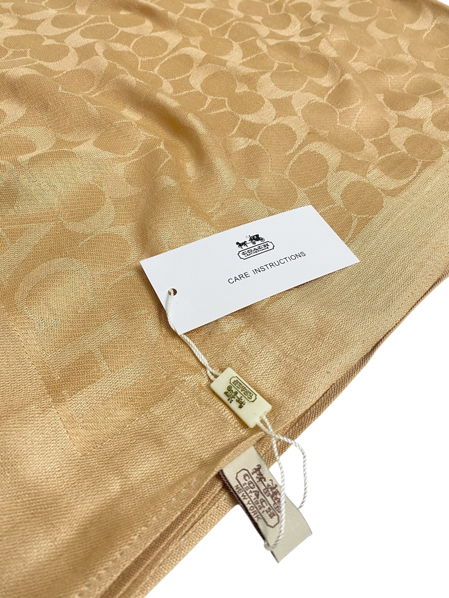 Jacquard Hijab (Branded) - Dark Gold