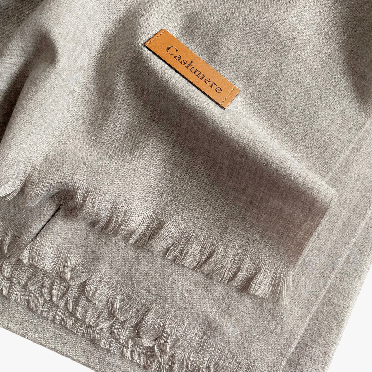 Plain Woolen Cashmere - Light Grey