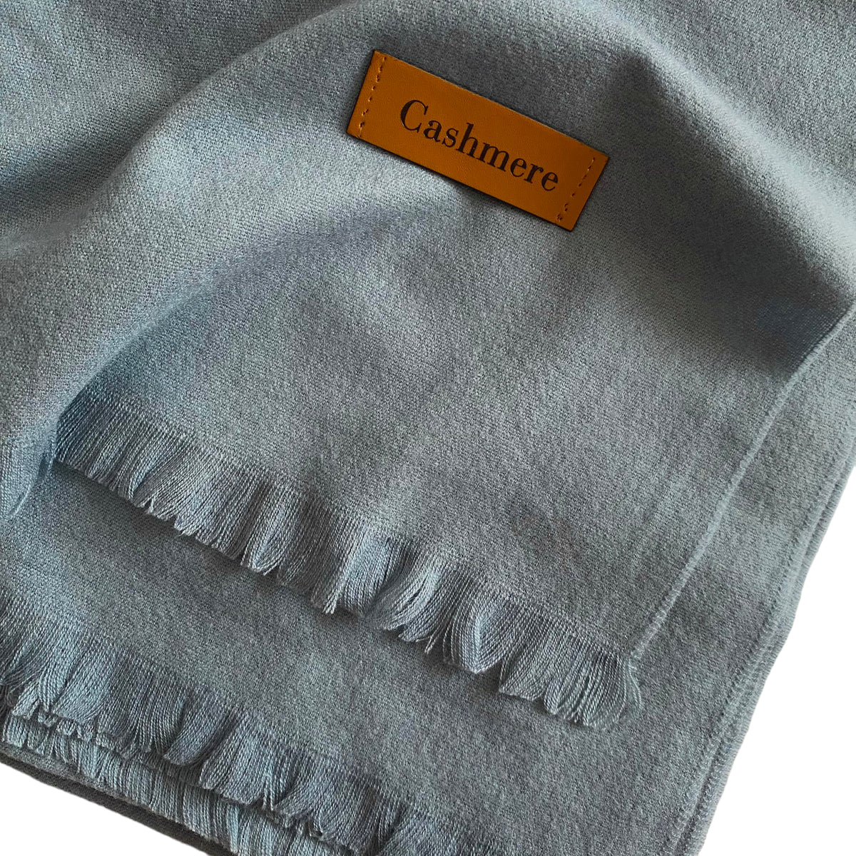 Plain Woolen Cashmere - Denim