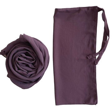 Matching Hijab & Niqab Sets - Dull Purple