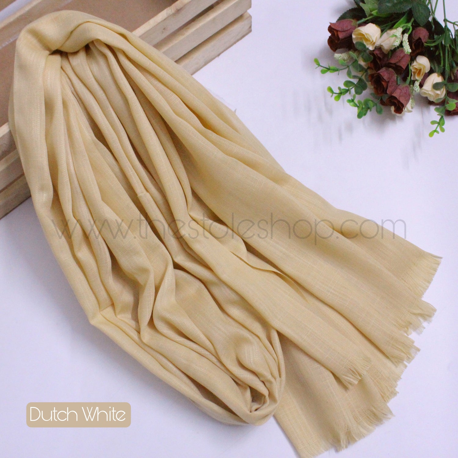 Premium Turkish – Slub Textured (Regular Width) – Dutch White