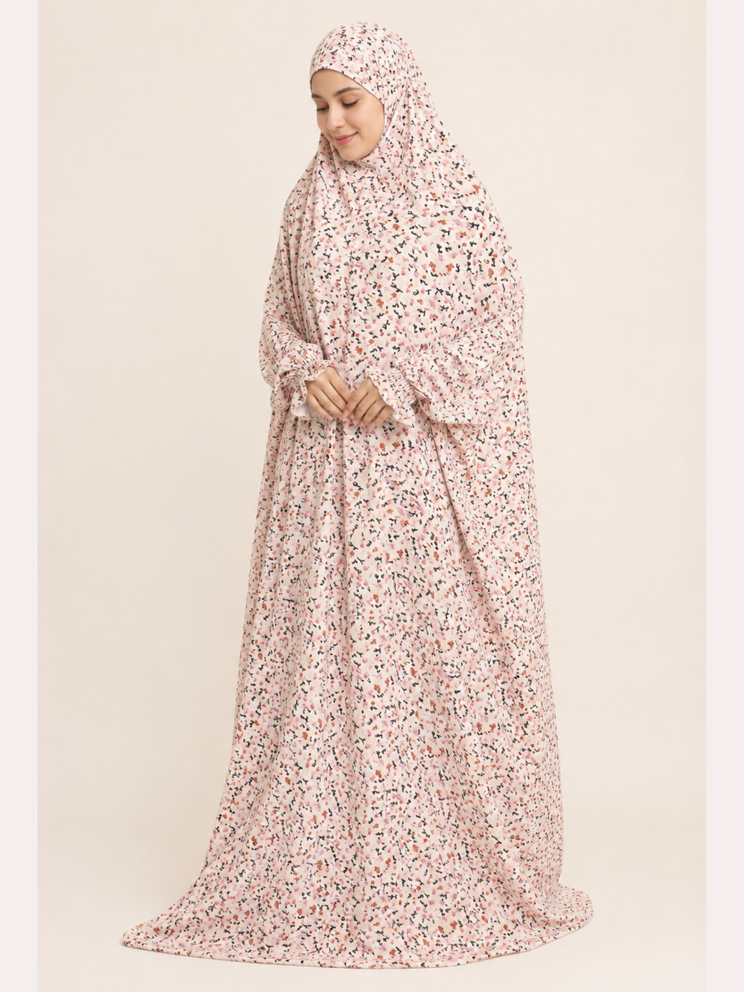 Premium Full Length Namaz Chadar With Sleeves (Imported Fabric)