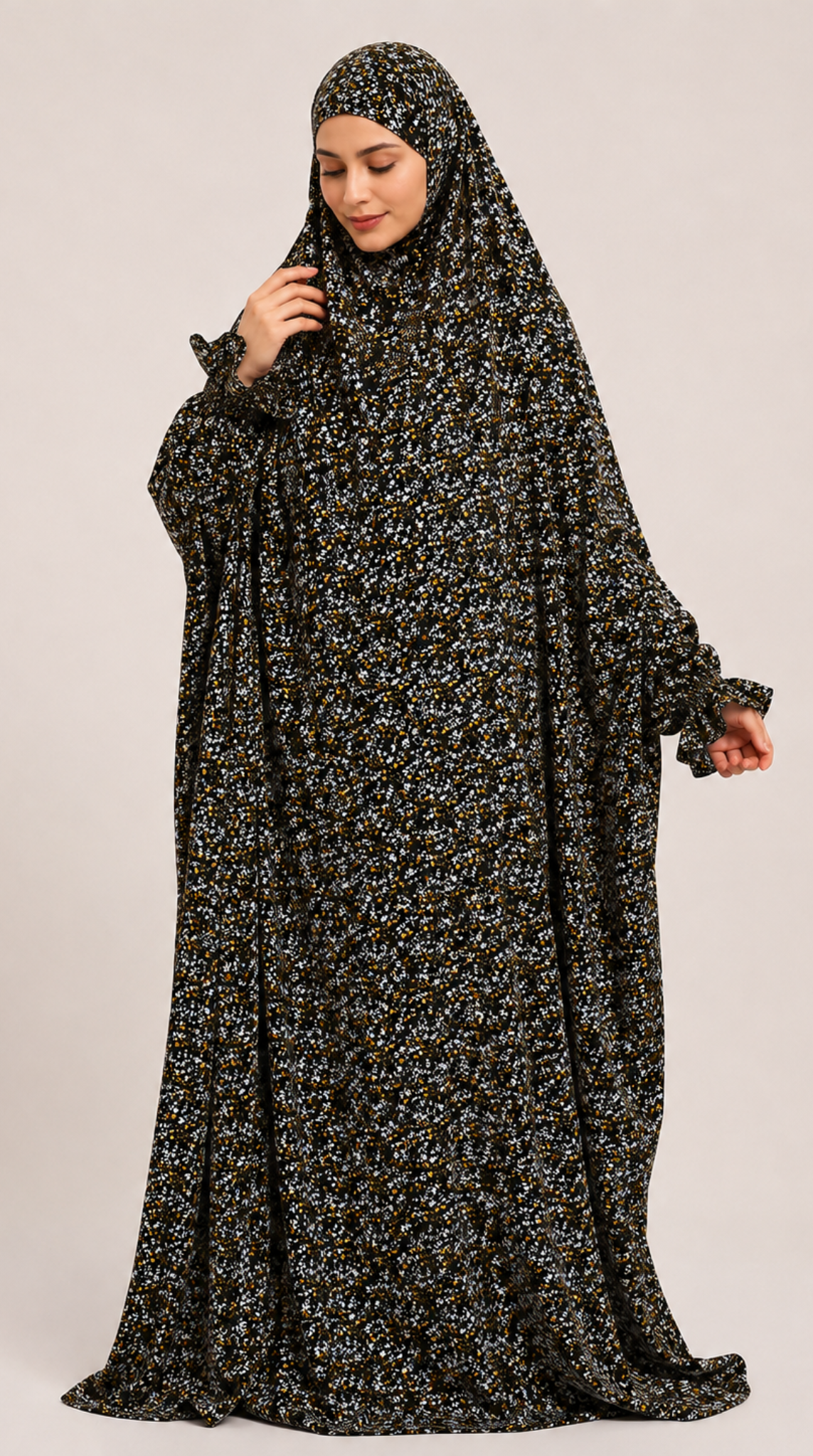 Premium Full Length Namaz Chadar With Sleeves (Imported Fabric)