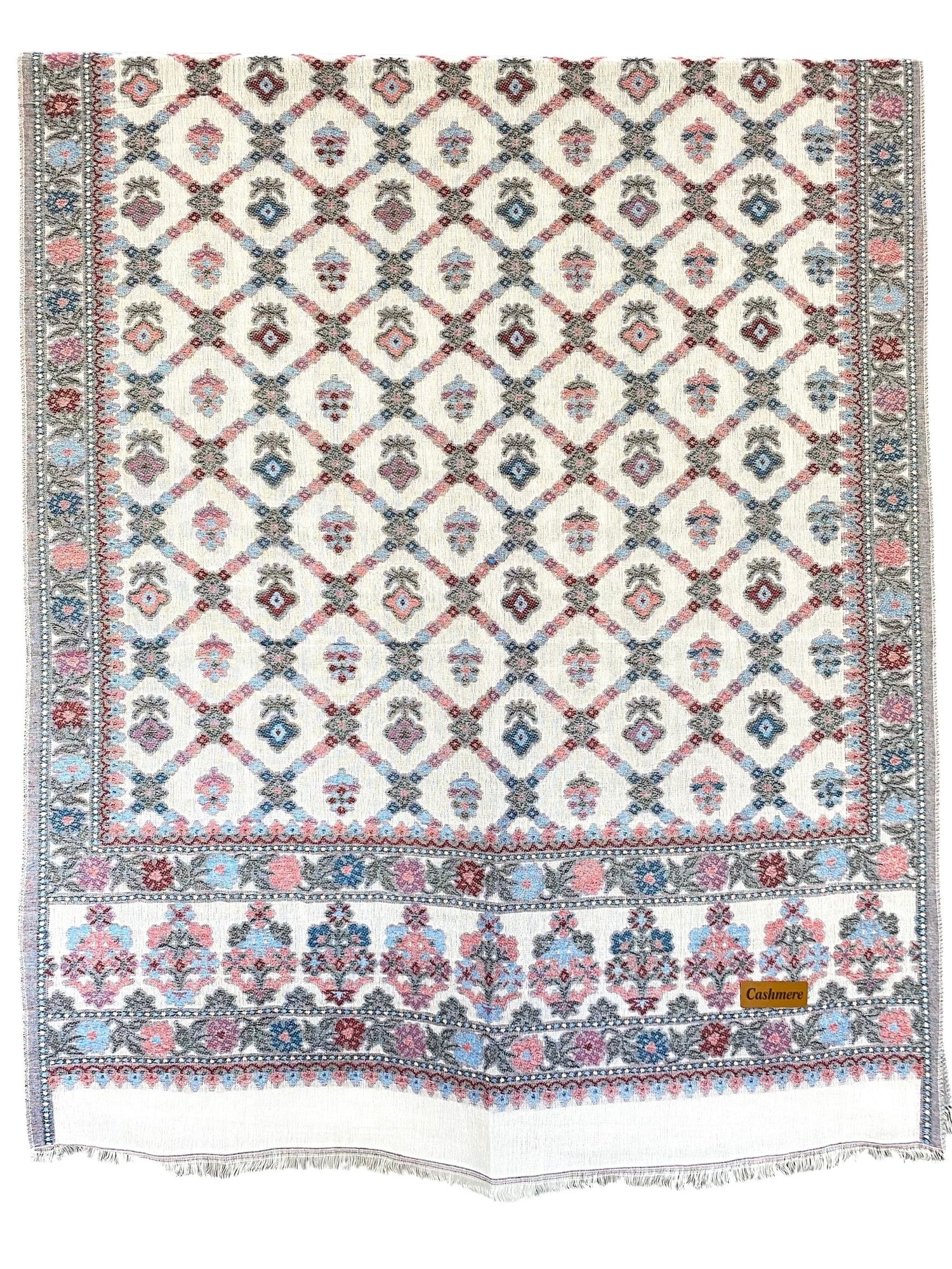 Ameira Pashmina Jacquard - White