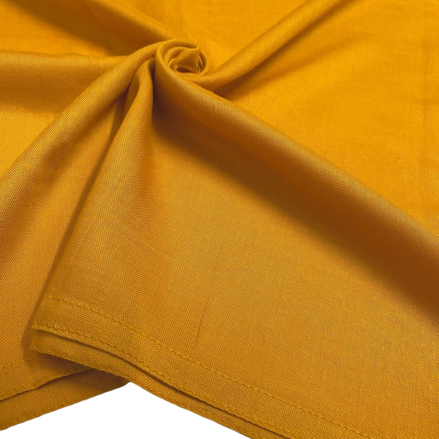 Double Stitched Border Hijab - Mustard