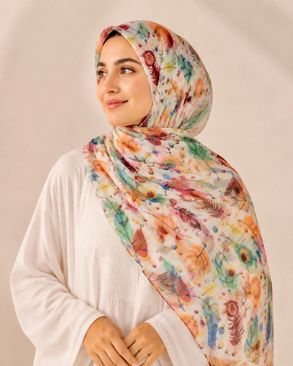 Arbor Lawn Printed Hijabs - Punch