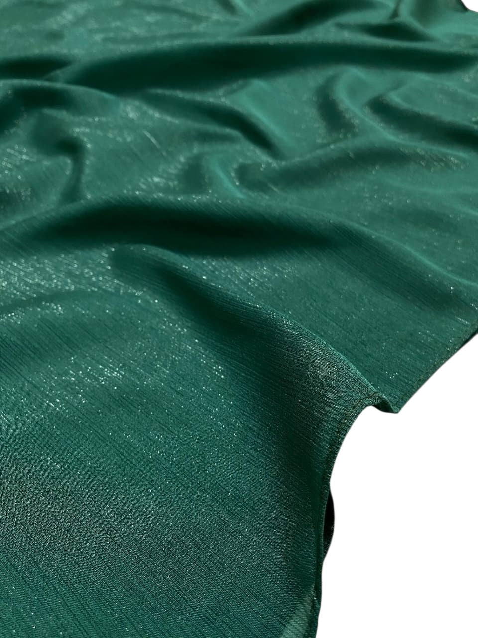 Gleamz Crinkle Silk Hijab – Teal