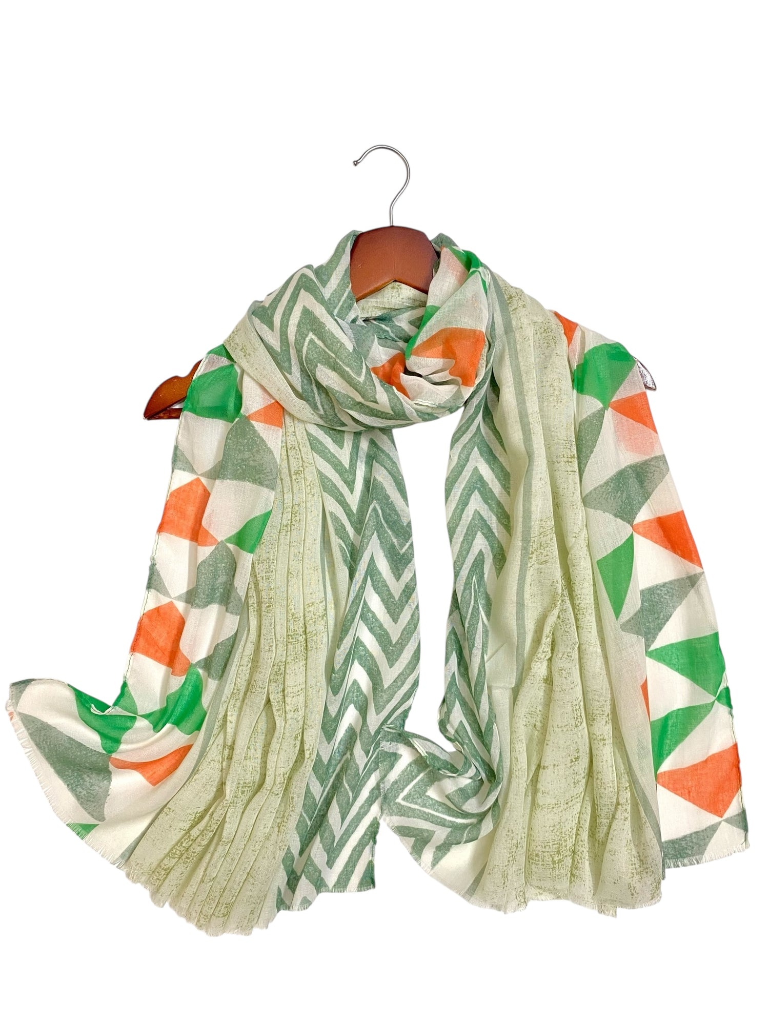 Nyra Printed Hijabs - Green